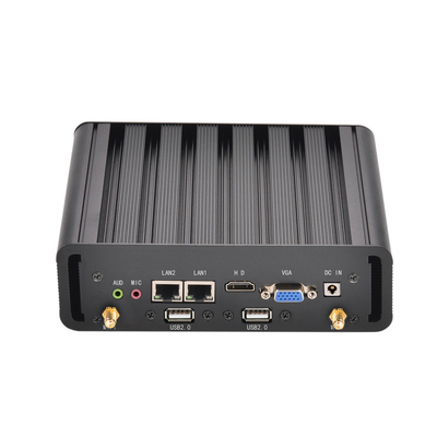 মিনি কম্পিউটার ইন্ডাস্ট্রিয়াল ইন্টেল I3 4005U 5005U I5 4200U 5200U HD গ্রাফিক্স 500 পোর্টেবল ফ্যানলেস ইন্ডাস্ট্রিয়াল উইন10 মিনি পিসি