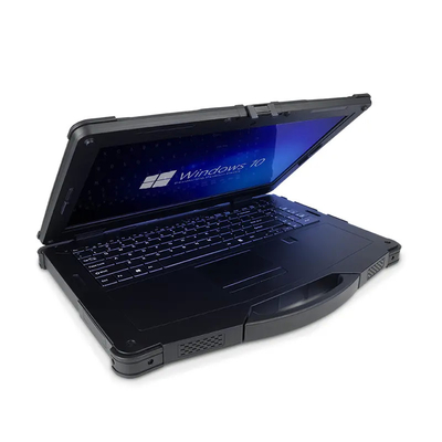 হেভি ডিউটি ​​15.6 ইঞ্চি মিলিটারি টাফবুক Intel I5 I7 Win 10 Industrial Ip65